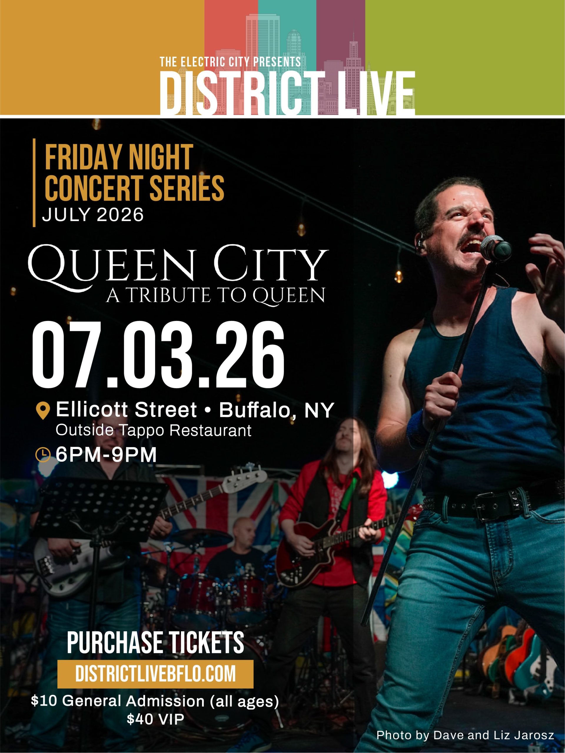 Read more about the article Kick off the holiday weekend and join us on Friday, July 3rd for Queen City: A Tribute to Queen!