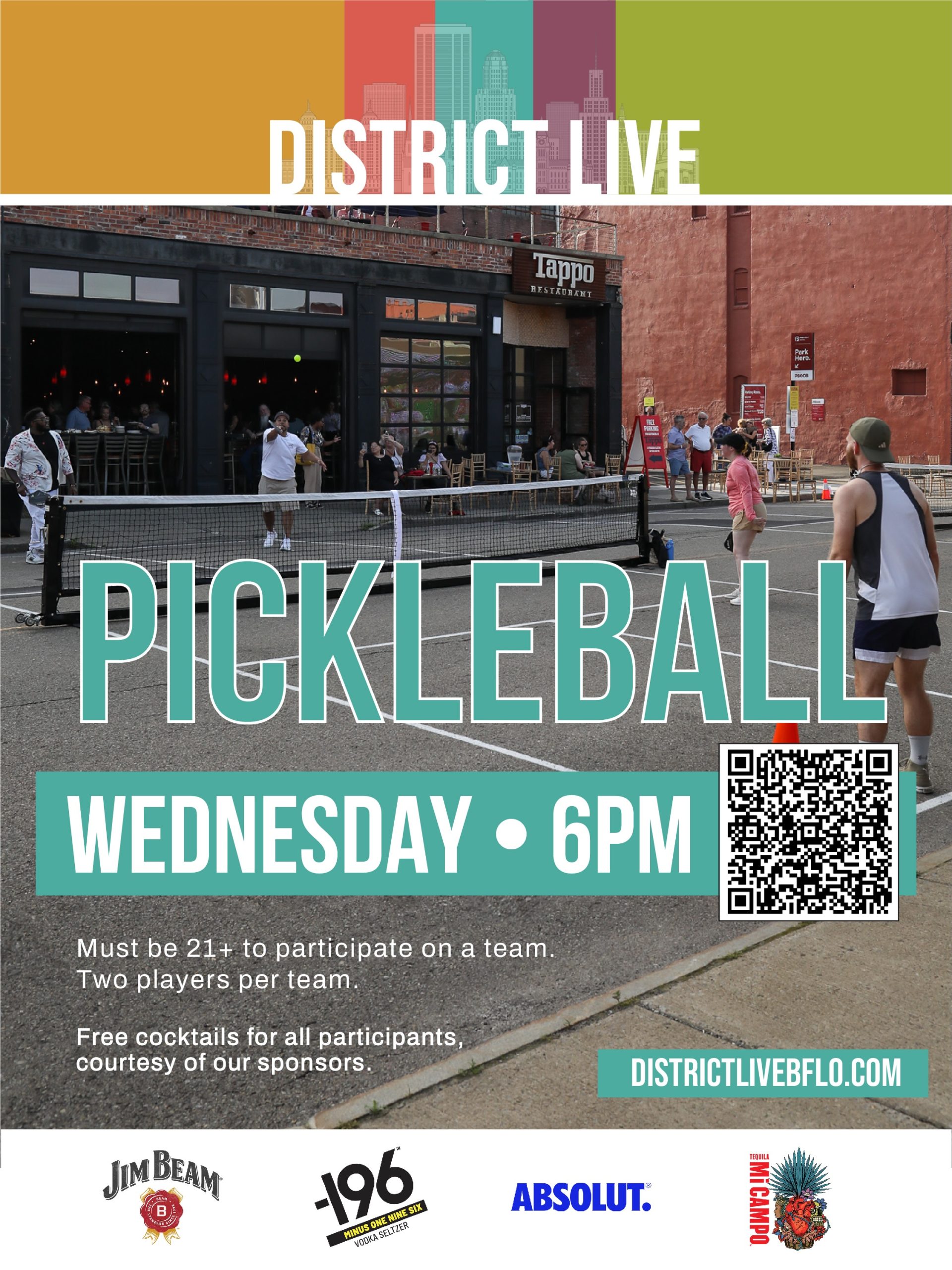 Read more about the article Join us Wednesday at 6pm for Pickleball and Bocce Ball outside Tappo Restaurant
